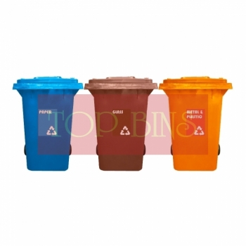 360L|M3| Recycle Mobile Garbage Bin 3-in-1